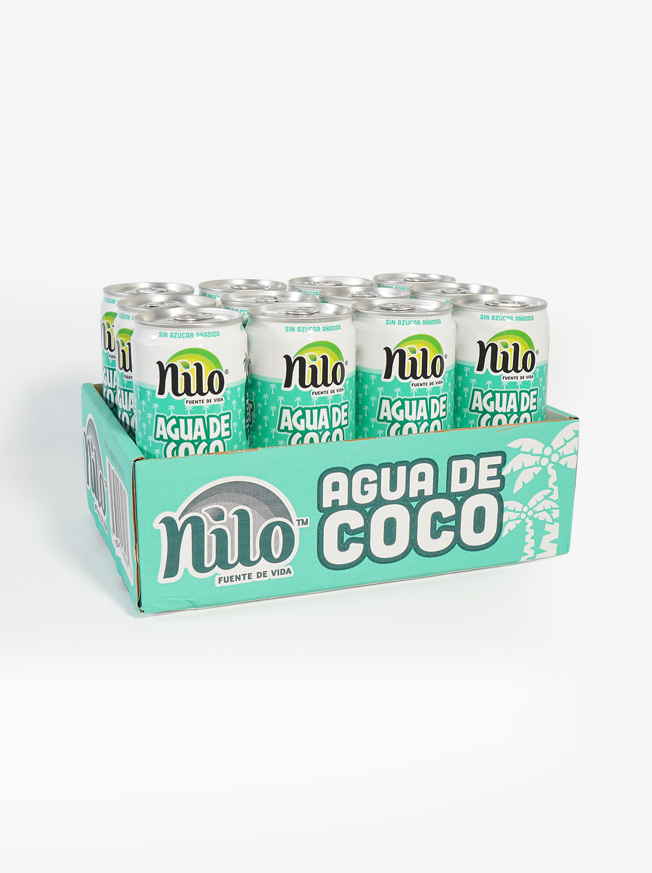 Nilo Agua de Coco · Con Pulpa · Pack 12 latas 320ml