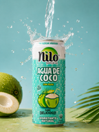 Nilo Agua de Coco · Con Pulpa · Pack 12 latas 320ml