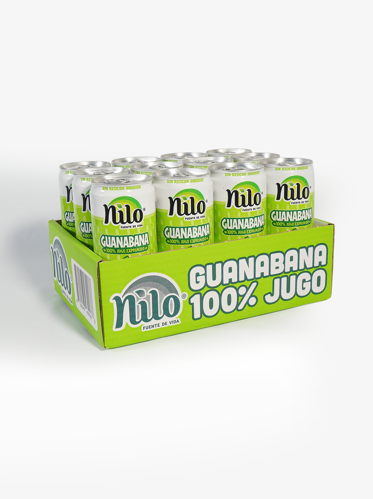 Nilo Guanábana · 100% Jugo Natural · Pack 12 latas 320ml