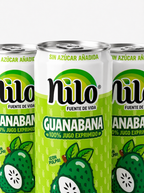 Nilo Guanábana · 100% Jugo Natural · Pack 12 latas 320ml