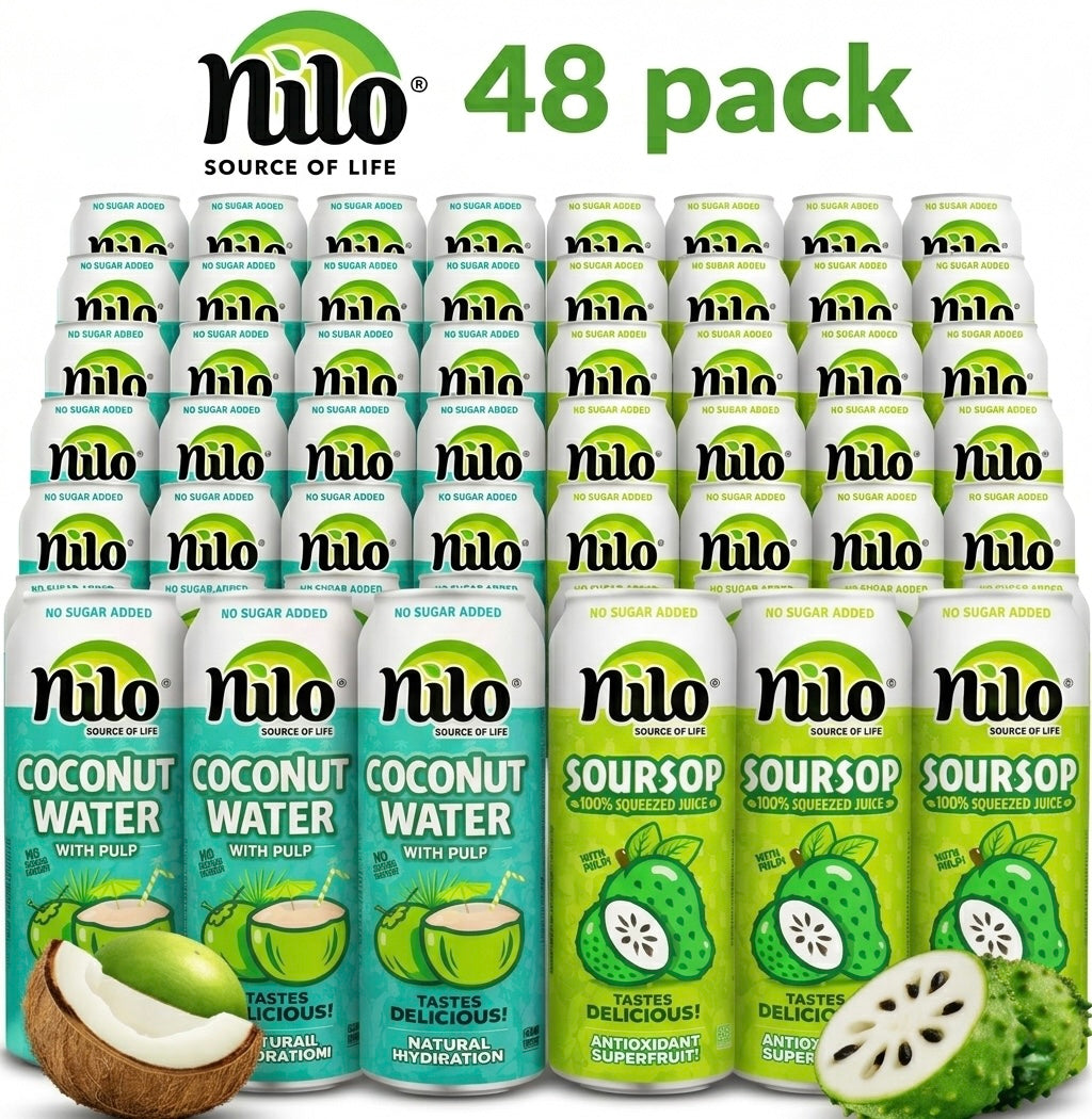 Nilo Kit Refrescante de Coco&Guanábana · Con Pulpa · Pack 24 latas 320ml