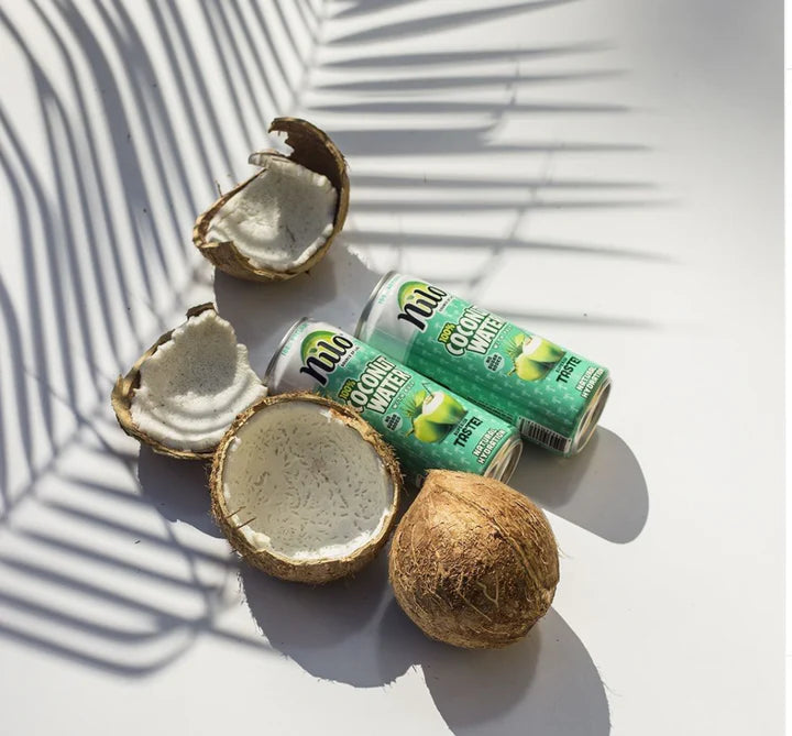 Nilo Agua de Coco · Con Pulpa · Pack 12 latas 320ml